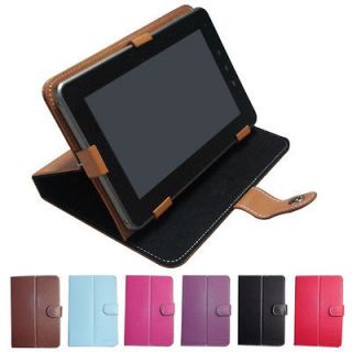   PU Leather Case cover stand For 7 inch Ebook Reader Tablet PC