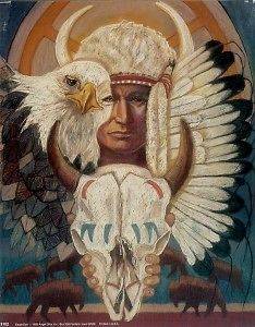 EAGLE EYE 8x10 In. Native American Theme Print