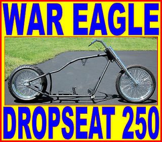 WAR EAGLE LOW PRO STREET CHOPPER 250 RIGID COMPLETE ROLLING CHASSIS 