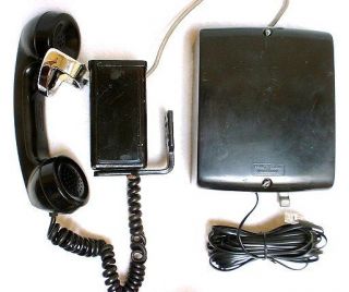Vintage Western Electric Space Saver Extension Telephone with Subset 
