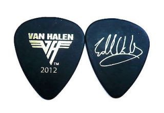 VAN HALEN GUITAR PICK  EDDIE VAN HALEN 2012 TOUR GUITAR PICK BLACK 