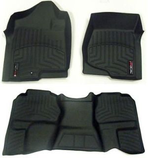   Black Floor Liners 2007 2010 Ford Edge Lincoln MKX Front/Rear Set