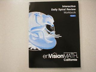 enVision Math Grade 6 California Interactive Daily Review Workbook 