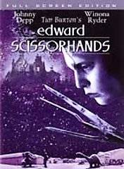 Edward Scissorhands DVD, 2002, Full Screen Edition