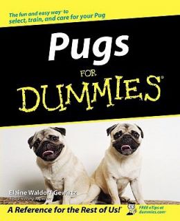 Pugs for Dummies by Elaine Waldorf Gewirtz 2004, Paperback