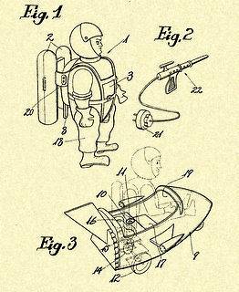 ELDON Billy Blastoff Toy Figure Patent Art Print_K897