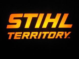 Old Antique Vintage Stihl Territory Lighted Chainsaw Sign, Works