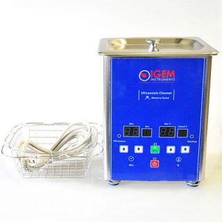 NEW Digital Heated Stainless Steel Ultrasonic Jewelry Cleaner 1.2L 