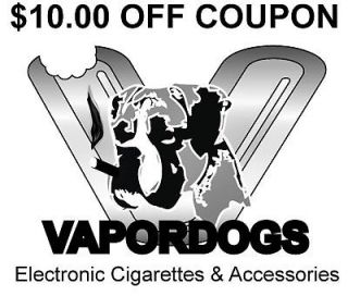 Electronic Cigarette OEM $10.00 OFF Coupon   Go Vapordogs