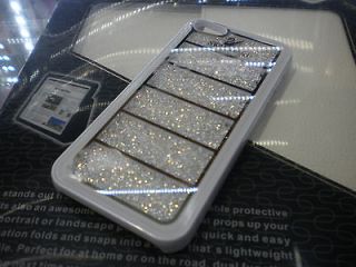   quality SHINING Swarovski Crystal White Grid Case For i Phone 5 Case