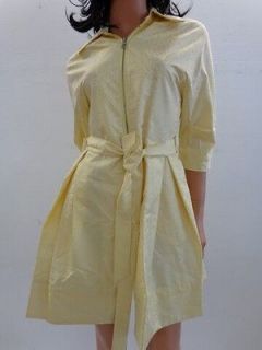 NEW WITH TAGS ELIE TAHARI LIGHT YELLOW TRENCH COAT JACKET SIZE LARGE