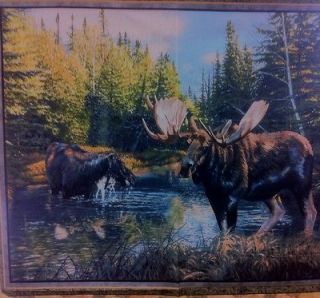 36 X 44 Moose Panel & 2 Fat Quarters