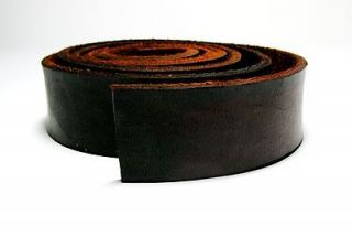 10 oz Veg Tanned Natural Leather Belt Blanks Strips Dark Brown All 