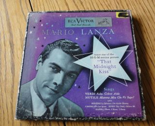 VINTAGE MARIO LANZA RCA VICTOR RED SEAL BOXED 45 RPM RECORD SET
