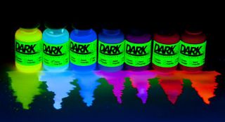 Blacklight Reactive GLOWING Liquid Ink / Paint / Water Dye   Neon Glow 