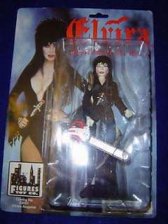 FIGURES TOY CO. ELVIRA WITCH WITH CHAINSAW & SNAKE FIGURE
