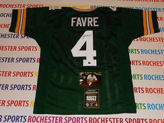 BRETT FAVRE autographed signed Green Bay Packers green Jersey FAVRE 