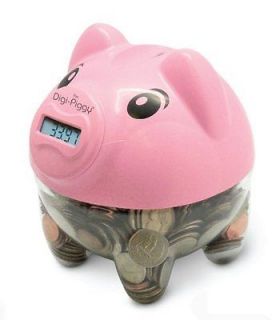 Pink Digital Piggy Bank Coin Savings Counter w/ LCD Read Out FAST SHIP 
