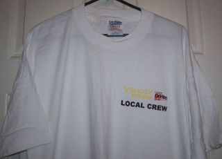 Orig. 2001 YAHOO OUTLOUD Music Tour Crew T Shirt   WEEZER, Ozma, Get 