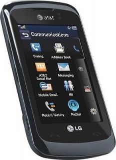 NEW LG ENCORE GT550 UNLOCKED AT&T TOUCH SCREEN GSM BLACK CELL PHONE