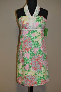 Lilly Pulitzer Womens Isabel Dress in Resort White Mariposa Sz 00 NWT