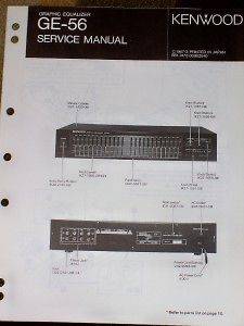 Kenwood GE 56 Graphic Equalizer Service/Parts Manual