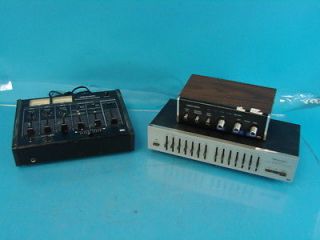 Lot 3 Vtg Realistic Electronics Stereo Mixer Console 7 Band Equalizer 