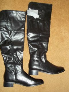 Brand New  Black Riding Style, Knee High Boots UK 7/US 9