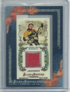 ERIC JACKSON 2011 TOPPS ALLEN AND GINTER USED RELIC SHIRT PATCH 