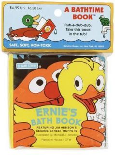 Ernies Bath Book by Sesame Street Staff and Michael J. Smollin 1982 