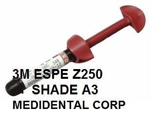 3M ESPE Filtek Z250 A3 Syringe 4g Dental Composite Restorative Refill 
