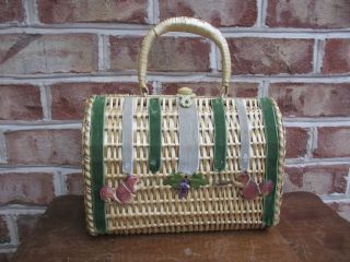 vintage straw handbag in Womens Handbags & Bags