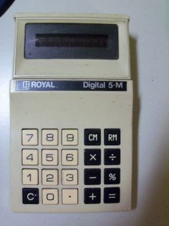 Calculator hand held LITTON ROYAL DIGITAL 5 M for Imperial Typewriter 