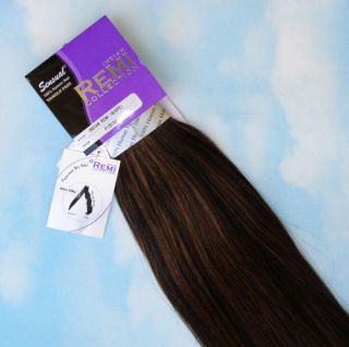 INDIAN REMY HUMAN HAIR EXTENSION WEAVE 18 COLOR 1B/30