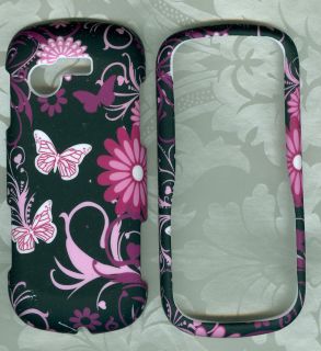 butterfly Samsung Evergreen A667 AT&T rubberized Hard Skin Case Cover 