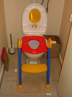 Original Lipski Bambino Toilet Trainer Seat with handles & step foot 
