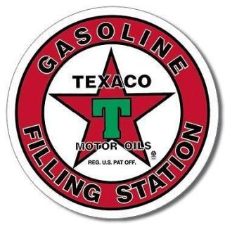 Texaco – Filling Station Metal / Tin Sign 11.75” Diameter (#205)