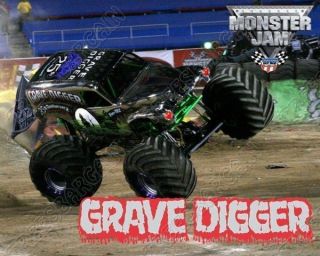 Grave Digger Monster Truck Shirt Iron On Transfer