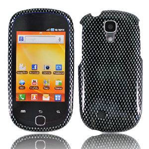 Carbon Fiber Faceplate Hard Cover Case for Samsung Galaxy Q T589R SGH 