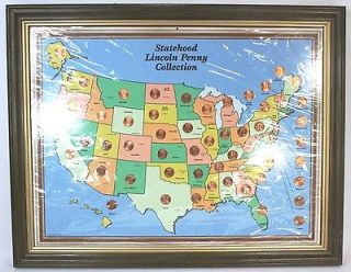 Statehood Lincoln Penny Collection (Framed & Sealed) 1999 The Kennedy 
