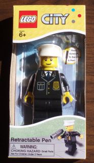   LEGO Retractable Pen Minifigure City Police Officer for Office School