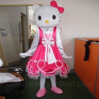 New Adult Hello Kitty Costume Mascot Party Clothing Fancy Dress Suit