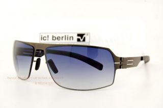   ic berlin Sunglasses Model faris Color graphite/clear nylon for Men