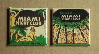 Miami Night Club FRIDGE MAGNET strip joint florida restaurant club 