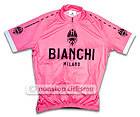Bianchi Giro dItalia Pink 5 Pocket Jersey With Collar Coppi Santini 80 