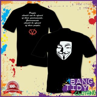  shirt Occupy Wall Street 99% Guy Fawkes Mask Anonymous t shirt