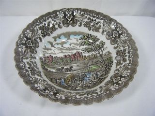 British Anchor Olde Country Castles Ironstone 9 Dia Pasta / Vegetable 