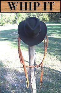   BULL WHIP & HAT AUTHENTIC Indiana Jones CRUSHABLE Wool Felt Fedora