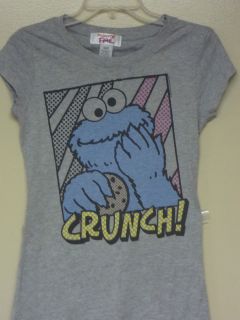 Sesame Street Gray ( Cookie Monster Crunch ) T shirt