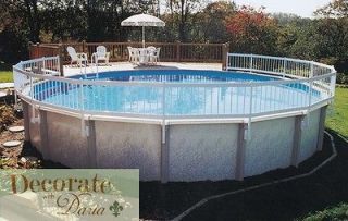 FENCE FOR POOLS with 24 Uprights Resin 24H Above Ground GLI Protect A 